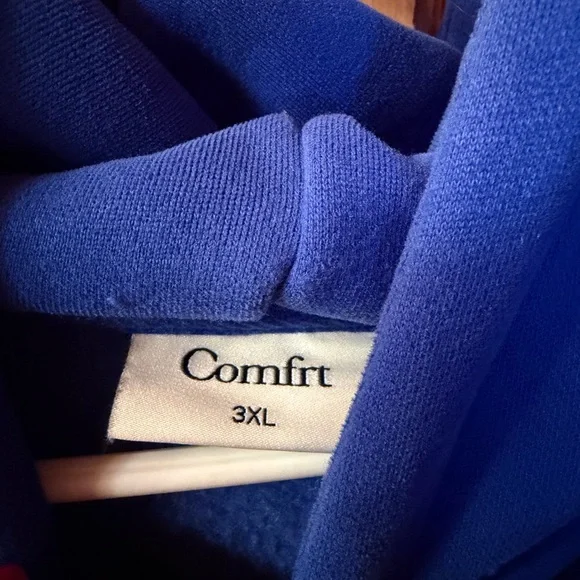 Comfrt Minimalist Hoodie - Cobalt Blue - Picture 3 of 4